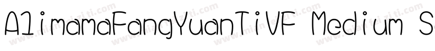 A1imamaFangYuanTiVF Medium Square字体转换